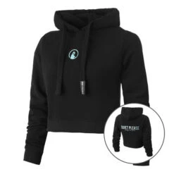 Ready To Serve Glitter Crop Hoody Women