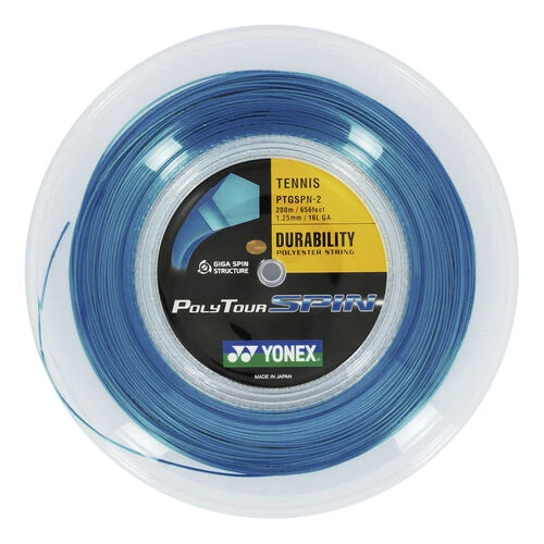YONEX Poly Tour Spin String Reel 200m 1 YONEX Poly Tour Spin String Reel 200m