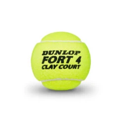 Dunlop Fort Clay Court 4 Ball Tube -Sports Tennis Gear 0162300000 10