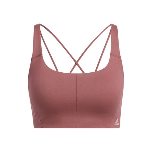 ADIDAS Velcro Studio Mid Stripes Sports Bras Women 1 ADIDAS Velcro Studio Mid Stripes Sports Bras Women