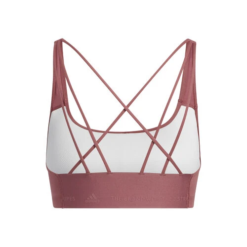 ADIDAS Velcro Studio Mid Stripes Sports Bras Women 2 ADIDAS Velcro Studio Mid Stripes Sports Bras Women - Image 2