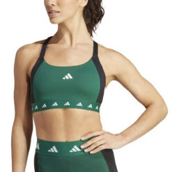 ADIDAS PWI Medium-Sport Tech-Fit Color Block Sports Bras Women -Sports Tennis Gear 18520000 13