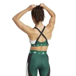ADIDAS PWI Medium-Sport Tech-Fit Color Block Sports Bras Women -Sports Tennis Gear 18520000 14