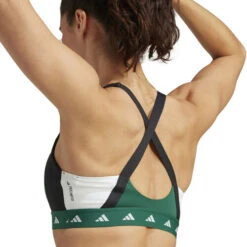 ADIDAS PWI Medium-Sport Tech-Fit Color Block Sports Bras Women -Sports Tennis Gear 18520000 16