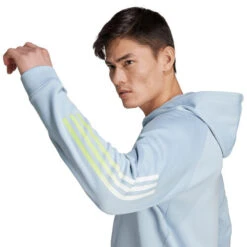 ADIDAS Training Icons 3 Stripes Zip Hoodie Men -Sports Tennis Gear 18536000 17