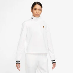 Nike Dri-Fit Court Heritage 1/4 Zip Sweatshirt Women -Sports Tennis Gear 57383000 13